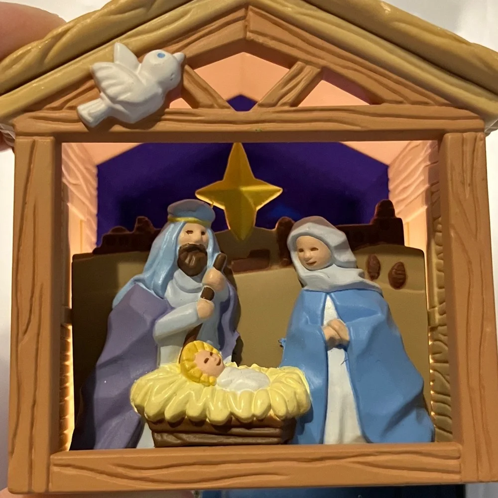 Nativity‎ Scene Ornament Insert Tree Light for Glow